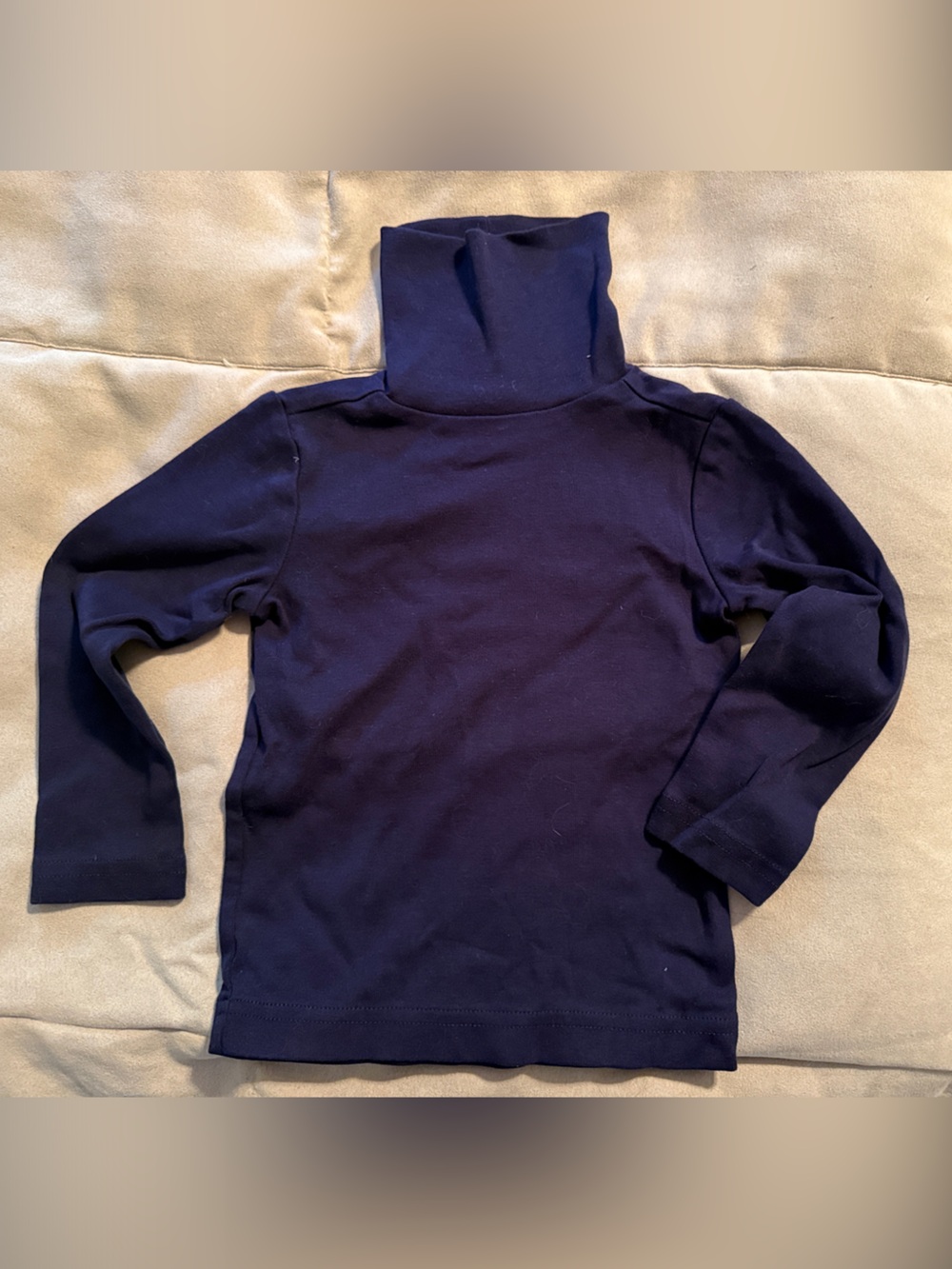 Primary Kids Navy Turtleneck Long Sleeve Top